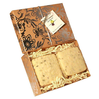 Lemon Lavender Shortbread Cookies - 1 LB Gift Box - Tea Cookies