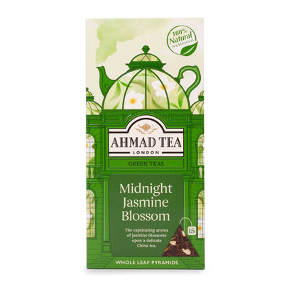 Ahmad Tea - Midnight Jasmine Blossom Tea - 15 Pyramid Tea Bags
