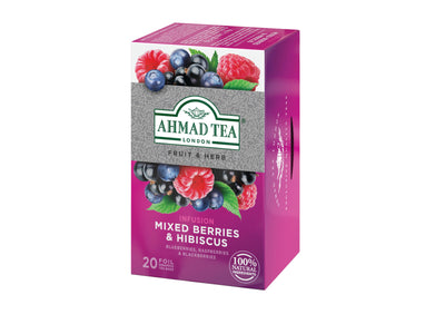 Ahmad Tea - Mixed Berries & Hibiscus Fruit Infusion - 20 Tea Bags