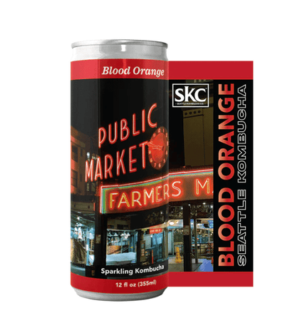 Seattle Kombucha Tea – Blood Orange Sparkling Kombucha