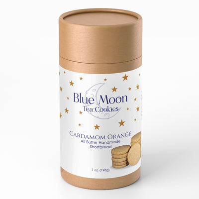 Cardamom Orange Shortbread Cookies - Blue Moon Tea Cookies