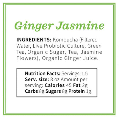 Ginger Jasmine Sparkling Kombucha Tea