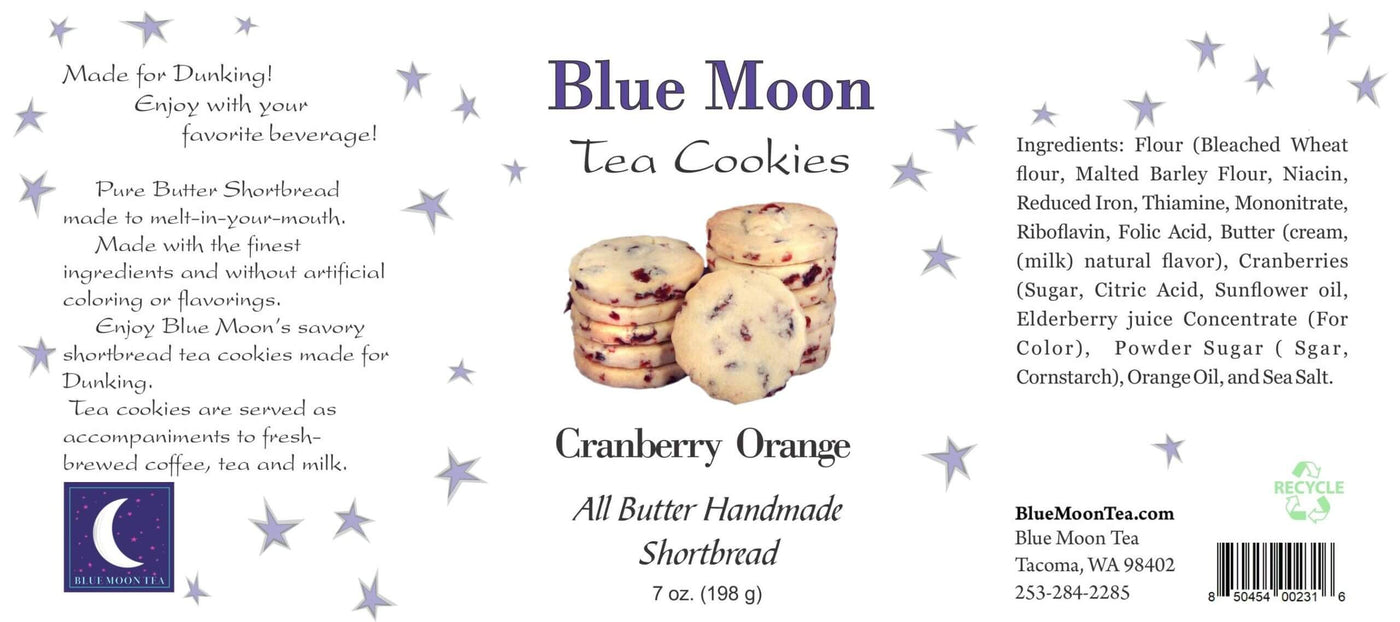 Cranberry Orange Cookies - Tea Cookies