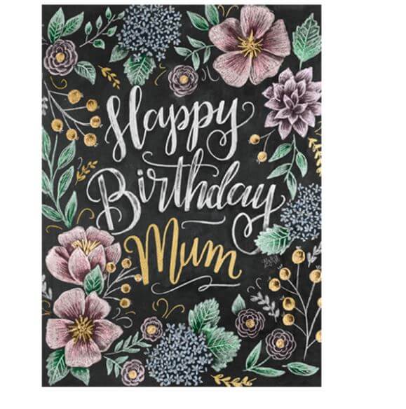 Lily & Val Happy Birthday Mum Card