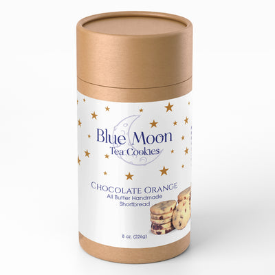 Chocolate Orange Shortbread Cookies - Blue Moon Tea Cookies