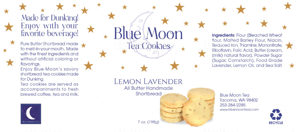 Lavender Cookies - Lemon Lavender Cookie - Lemon Lavender Shortbread Cookies