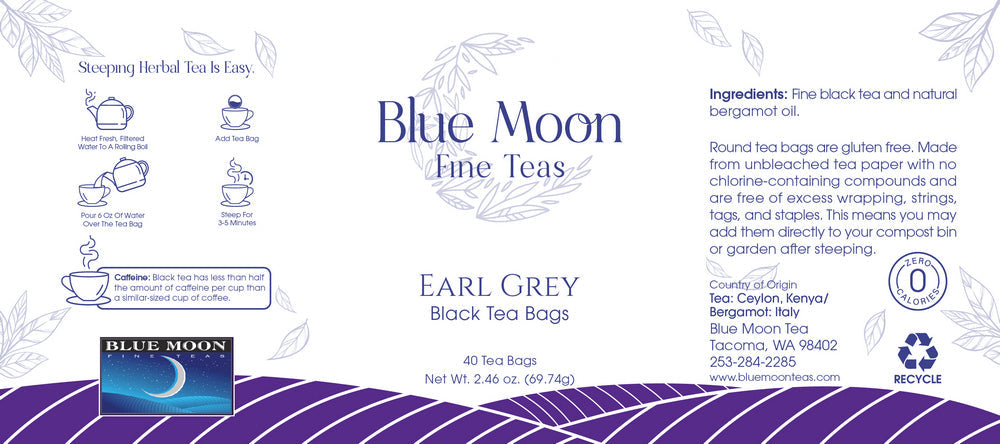 Earl Grey Tea Bags 40's Tin