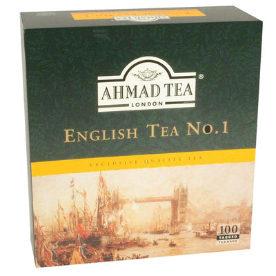 Ahmad English Tea No. 1, 100 Tea Bag Box - 100 Tagless bags for Sale