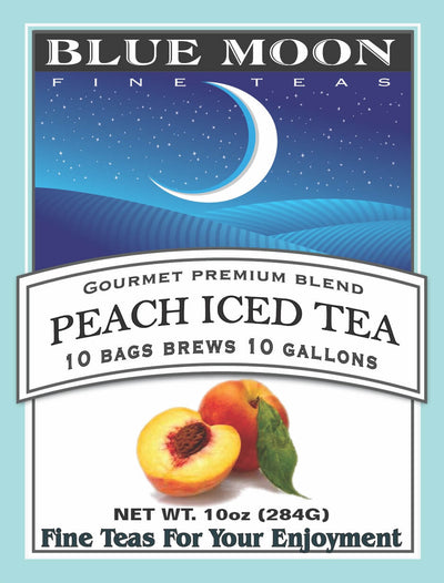 Peach 1 Gallon Iced Tea Bags – 10 Pack - Sugar-Free Ice Tea