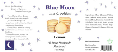 Blue Moon Tea Cookies Lemon Shortbread Cookies