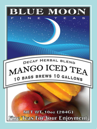 Mango Herbal 1 Gallon Iced Tea Bags - 10 Pack - Sugar-Free Ice Tea
