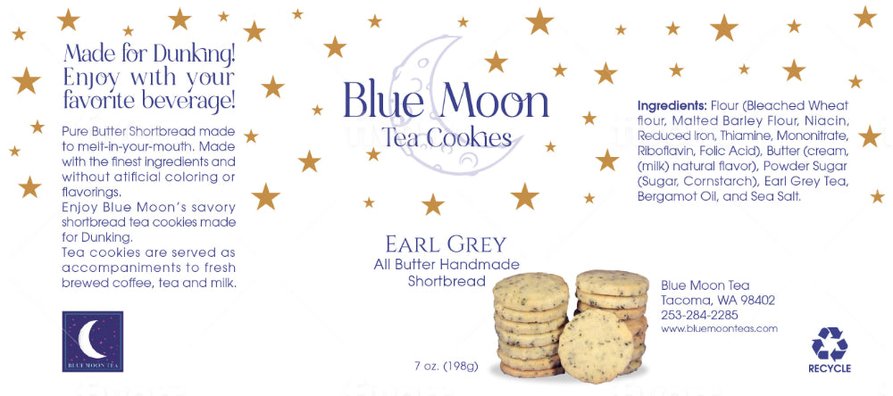 Tea Party Cookies - Earl Grey Tea Cookies