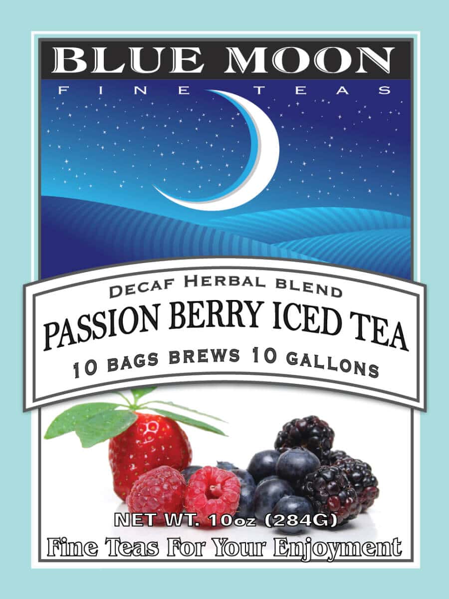 Passion Berry Herbal 1 Gallon Iced Tea Bags - 10 Pack - Sugar-Free Tea