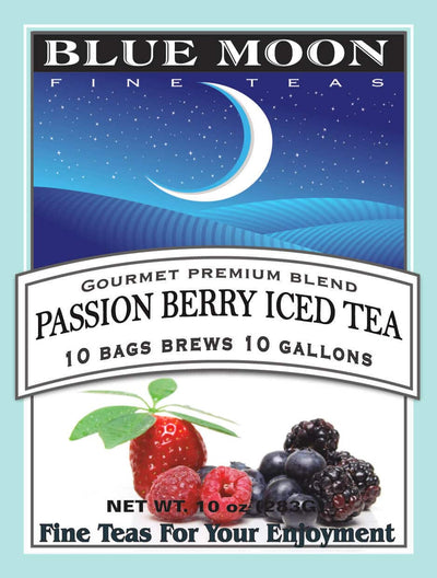 Passion Berry 1 Gallon Iced Tea Bags – 10 Pack - Sugar-Free Ice Tea 
