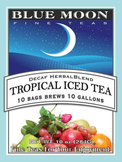 Tropical Herbal 1 Gallon Iced Tea Bags - 10 Pack - Tropical Ice Tea