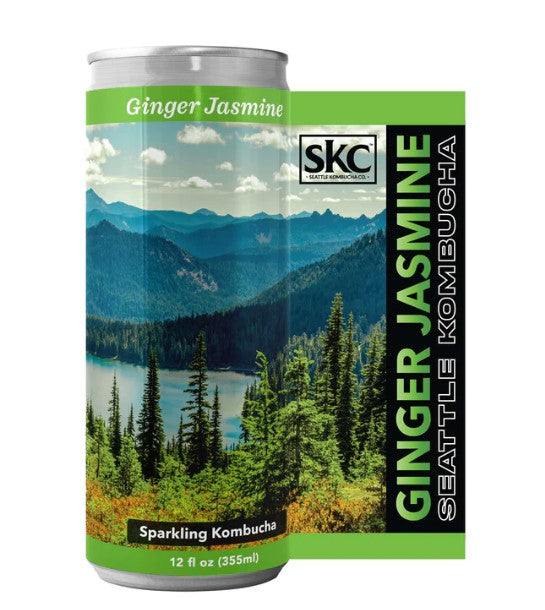 Seattle Kombucha – Ginger Jasmine Sparkling Kombucha Tea