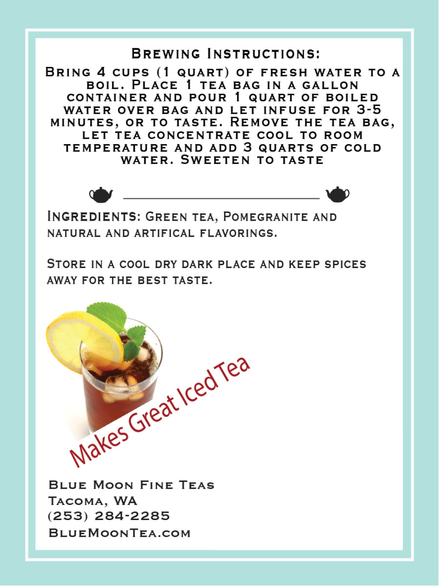 Pomegranate Green  Ice Tea