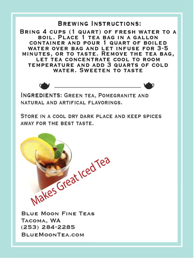 Pomegranate Green  Ice Tea