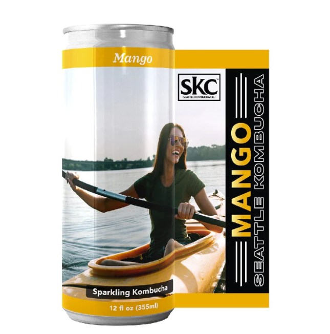Seattle Kombucha – Mango Sparkling Kombucha - Kombucha Tea