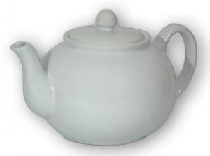 Porcelain 6 Cup White Teapot - 6 Cup Teapot For Sale